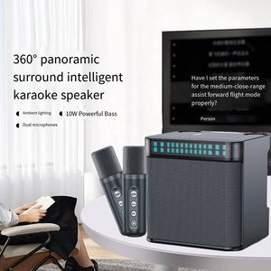 Altavoz Inalámbrico para Sistema de Karaoke al por Mayor, OEM ODM, con Luces LED RGB y 2 Micrófonos para Fiestas y Uso en Exteriores - Product Image 5