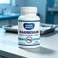 Capsules de citrate de magnésium complexe OEM ODM, complément pour le sommeil, capsules de citrate de magnésium 400 mg