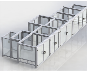 Profilé d'extrusion en <span class=keywords><strong>aluminium</strong></span> anodisé de grande taille industriel 80*80 8080, traité mécaniquement, coupé et plié - Product Image 4