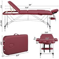 Multifunktion ales modernes stabiles Camillas De Masajes Tragbares, stabiles Wimpern bett Höhen verstellbares Spa-Bett Faltbarer Massage tisch