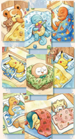Porte-cartes portable YS avec impression colorée, étui de rangement pour cartes, étui à cartes en papier artistique de dessin animé, cadeau pour enfants, cadeau pour les rassemblements