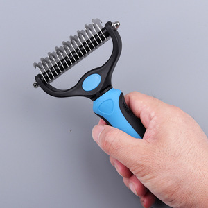 Kingtale <span class=keywords><strong>Pet</strong></span> bakım fırçası çift taraflı astar Rake tarak - Product Image 6