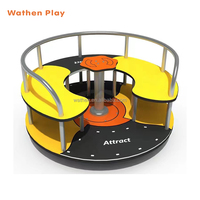 Mini manège carrousel pour enfants en gros avec siège de l'équipement de terrain de jeu extérieur pour parc d'attractions