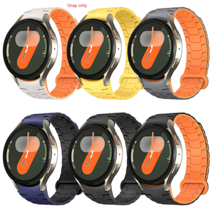 Bracelet de montre en silicone souple en gros pour Samsung Galaxy 4/5/6/7, bracelet magnétique à dégagement rapide - Product Image 2