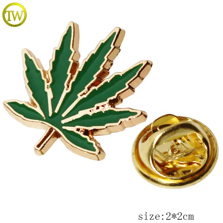 Metal Tags Enamel Newest Leaf Shape Badge Design Soft Enamel Metal Lapel Pins Wholesale Brand Logo Clothing Tags With Butterfly