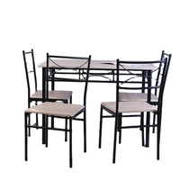 Ensemble de Table à manger carrée 1 Din, décoration moderne, Table et chaise en Mdf, de chine