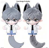 Peluche personnalisée de personnage de jeu Kawaii avec rembourrage en coton PP, couleur et design personnalisables, taille 11-30 cm, jouet en peluche doux, cadeau