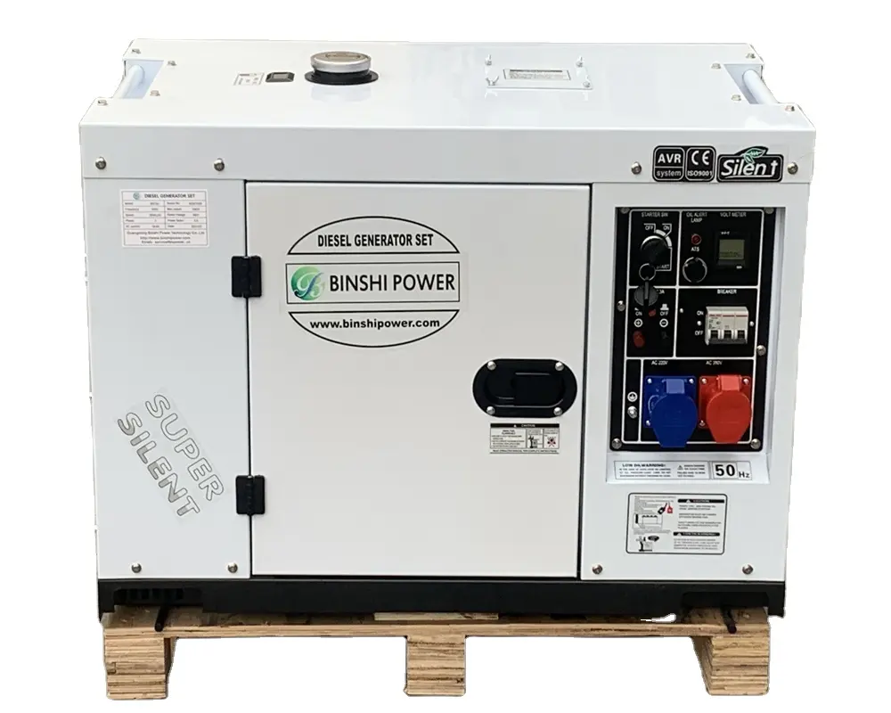 Portable Strong Silent Diesel Generator 3kW 5kW 6kW 7kw 8kw 8.5kw 9kw 10kw genset