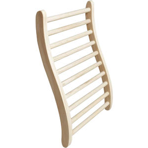 Lingyue Wooden <b>Sauna</b> Backrest Pine Natural Color Scandinavian Design S Shape Curve Support For <b>Sauna</b> <b>Room</b> - Product Image 3