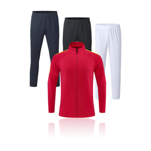 Survêtement de football pour hommes, veste respirante à fermeture éclair avec nom d'équipe personnalisé, prix de gros pour les kits des joueurs de football de club - Product Image 1