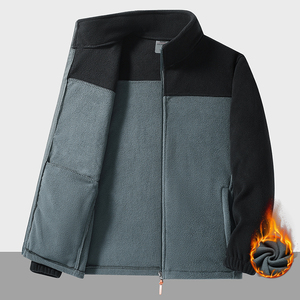 Manteau d'hiver chaud <span class=keywords><strong>pour</strong></span> homme, idéal <span class=keywords><strong>pour</strong></span> la randonnée et l'alpinisme, veste polaire coupe-vent avec design <span class=keywords><strong>patchwork</strong></span> - Product Image 3
