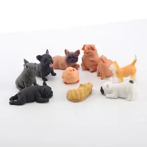 Mini Plush Animals Small Stuffed Animals Squeeze Plastic TPR dog Toys Set Party Favors Gift Giveaway