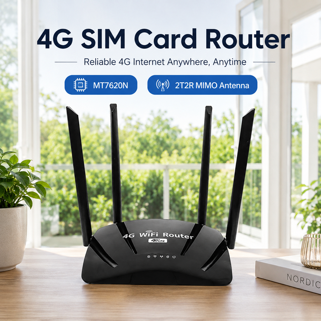 Factory Wholesale Modem 4G LTE SIM Card Router 300Mbps 2.4G Wireless Router with Firewall Function OpenWRT Wireless Wifi Router