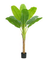 Arbre bananier artificiel en PVC en pot pour l'aménagement intérieur de la maison et des hôtels - Décoration écologique