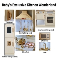 Juego de Cocina de Madera para Niños, Juguete de Cocina de Simulación, Juguetes Educativos Montessori para Jugar a Roles, Venta al por Mayor OEM ODM