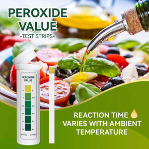 Bandelettes de test de peroxyde d'hydrogène pour l'évaluation de la qualité de l'huile de friture, Test de peroxyde d'hydrogène dans l'huile - Product Image 5