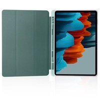 Tri-pliage étui en cuir pu transparent souple tpu mince couverture magnétique avec porte-crayon pour Samsung Galaxy Tab S9 11 pouces