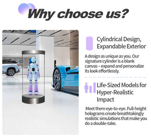 5,5 10,1 21,5 Дюймов ЖК-экран 3D голограмма дисплей цилиндрический Ai взаимодействие диалог голографическая технология выставочный дисплей - Product Image 6