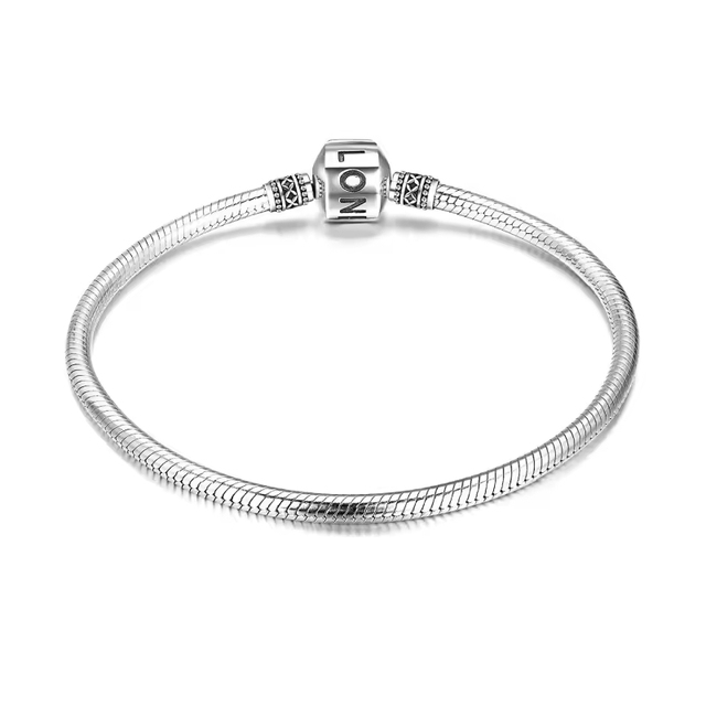 Wholesale 925 Sterling Silver Snake Chain Bracelet with Barrel Clasp  Bulk Classic Charm Bracelets for Women's Jewelry