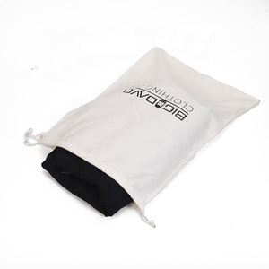 Custom Printed Logo Oversized <b>Big</b> Size Reusable Softer Fleece Cotton Drawstring Garment Storage Pouch <b>Bag</b> Clothing Dust <b>Bag</b> - Product Image 2