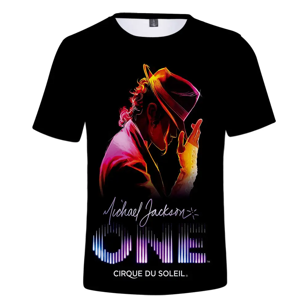 Michael jackson camiseta estampada 3d 100% algodão, camiseta com secagem rápida casual verão de manga curta