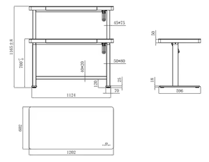 JIECANG Glass Lifting <strong>Table</strong> <strong>Adjustable</strong> Height <strong>Stand</strong> Up Sit <strong>Stand</strong> Electric <strong>Standing</strong> Desk With Drawer - Product Image 6