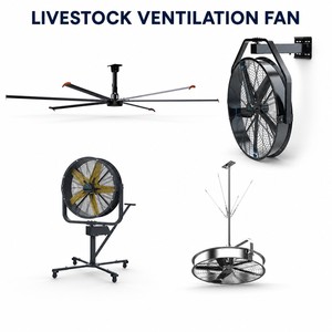 Ventilateur géant FJDIAMOND de 16 pieds (4,9 m) à flux d'air élevé, moteur IE5 PMSM à entraînement direct, grand ventilateur électrique HVLS pour ferme laitière, hangar à vaches, grange, certifié ETL - Product Image 6