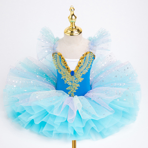HIPPO KIDS Tutu de ballet professionnel Lago des cygnes blanc pour enfant, costumes de danse de fête pour ballerine, robe tutu de ballet, <span class=keywords><strong>5</strong></span> couleurs - Product Image 3