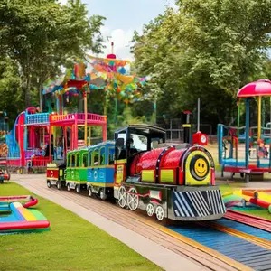 屋外の子供のためのホットセール屋内キッズトレインライド電気遊園地トラックレストレインライド