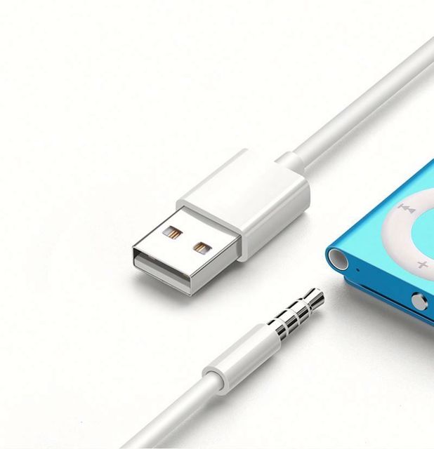 3.5mm to USB interface data cable listen to music on mobile phone
