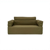 Canapé gonflable moderne, imperméable, portable et pliable avec pompe intégrée, durable, pour l'extérieur et le camping
