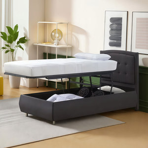 Giappone popolare <span class=keywords><strong>a</strong></span> <span class=keywords><strong>doghe</strong></span> <span class=keywords><strong>a</strong></span> due letti singoli con struttura <span class=keywords><strong>a</strong></span> telaio in metallo Super King Queen Full Size - Product Image 2