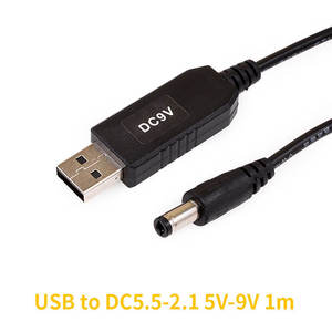 สายเคเบิลอเนกประสงค์ USB เป็น DC อะแดปเตอร์ 5v เป็น 12v DC 5.5x2.1 มม. สายโมดูลจ่ายไฟแบบเพิ่มแรงดัน - Product Image 3
