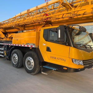 Used Truck Crane 50 Ton QY50K II Yellow Hydraulic Lifting Equipment 42700kg Total Weight - Product Image 1