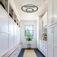 Plafonnier LED rond moderne pour décoration intérieure, avec télécommande, pour chambre à coucher, expédié depuis notre entrepôt au Royaume-Uni