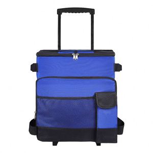 Large Capacity Polyester Pull Rod Tugboat Ice <b>Cooler</b> New Thermal Insulation Bag for Outdoor Picnic Food and <b>Can</b> Storage - Product Image 2