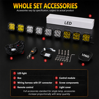 Feux de brouillard LED tout-terrain Zhenxin 4x4 UTV à montage sur toit, kit modulaire connectable 560W 8000 Lumens 12-24V Garantie 2 ans