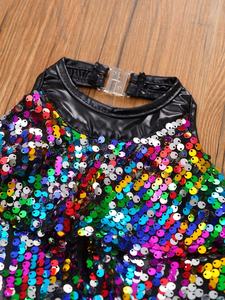 Ropa de baile de entrenamiento para niños de 4 a 16 años, ropa de actuación de baile moderno para niñas, vestidos de baile de Ballet latino de Jazz - Product Image 2