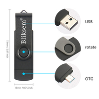 USB Flash Drive kecepatan tinggi, 128GB tipe-c 3.0/2.0 USB flash Drive baru 16GB 64GB 32GB 8GB komputer seluler berputar OTG Metal USB Flash