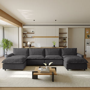 أريكة أتونوس الوظيفية القابلة للتعديل كهربائياً، رمادية داكنة، متعددة المنافذ للشحن، طقم أريكة قطاعية للصالون - Product Image 4