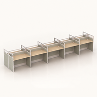 Fabricant de cloisons de bureau à panneaux de verre bas (2, 4, 6, 8, 10 partitions) pour postes de travail privés