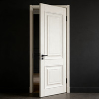 Porte de chambre intérieure moderne en bois massif insonorisée, surface finie, décoration manuelle, utilisation salle de bain, appartement, villa, sur mesure