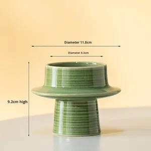 Nuovo Vaso Idroponico Creativo in Ceramica Stile Wabi-Sabi Orientale, Semplice ed Elegante per Soggiorno, Complemento d'Arredo <span class=keywords><strong>di</strong></span> Alta Gamma per Composizioni Floreali Secche - Product Image 6
