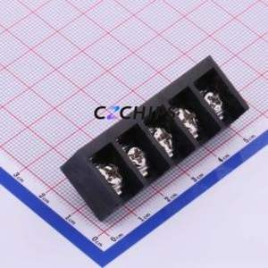 HB9500-9.5-5P Barrier Terminal Block Through hole Component (THT),P=9.5mm Connector Three Sides 9.5mm 1x5P Straight Pin - Product Image 1