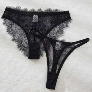 Sexy Spitzen-Dessous-Set für Damen Erotische Lingerie BH und Slip Set Sexy Kleidung Transparentes Verführerisches Tanga-Set - Product Image 4