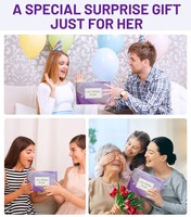 Coffret cadeau de soins personnels pour femmes de haute qualité, ensemble de sel de bain et de boules de bain, cadeau pour la fête des mères, cadeau du Nouvel An pour les soins du corps