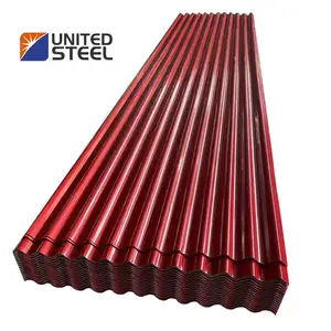 Galvanizli oluklu çelik/demir çatı levhaları renkli kaplamalı levha fiyat çelik renk kaburga tipi oluklu levhalar çatı
