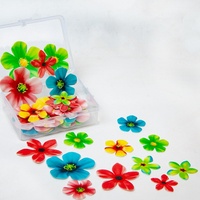 Décoration de gâteau d'anniversaire de style artificiel Papier de riz collant Feuille de tortue Papier gaufrier pour décorations de gâteau de fleur