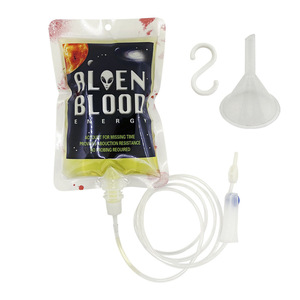 ตกแต่งฮาโลวีน 2023 เลือดแวมไพร์เครื่องดื่มกระเป๋าคอสเพลย์โปร่งใส PVC เลือดกระเป๋า - Product Image 6