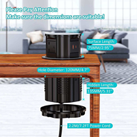 Intelligente Automatische Motorisierte Pop-up-Steckdose mit Kabelloser Ladefunktion USB-C PD Küchen-Steckdosenleiste für Konferenztisch Büro